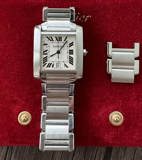 cartier tank francaise small second hand|cartier tank francaise 2302.